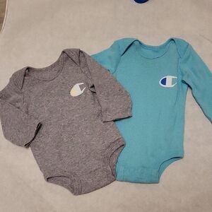 NWOT two Champion long sleeve onesies/bodysuits